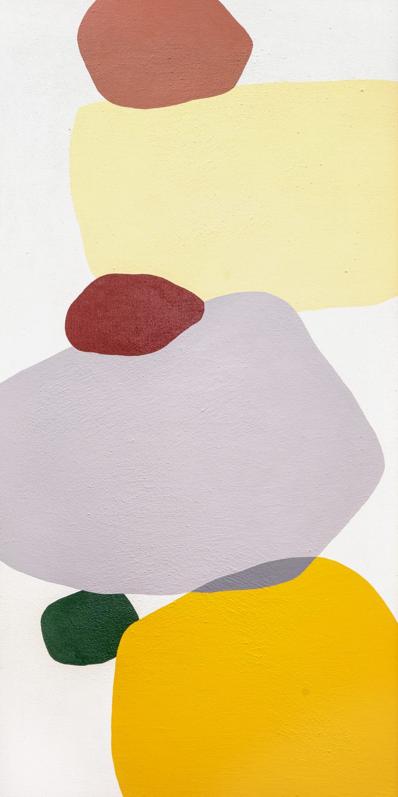 From Emotion, Acrylic and jeju basalt powder on canvas, 1000 × 500mm, 2026
