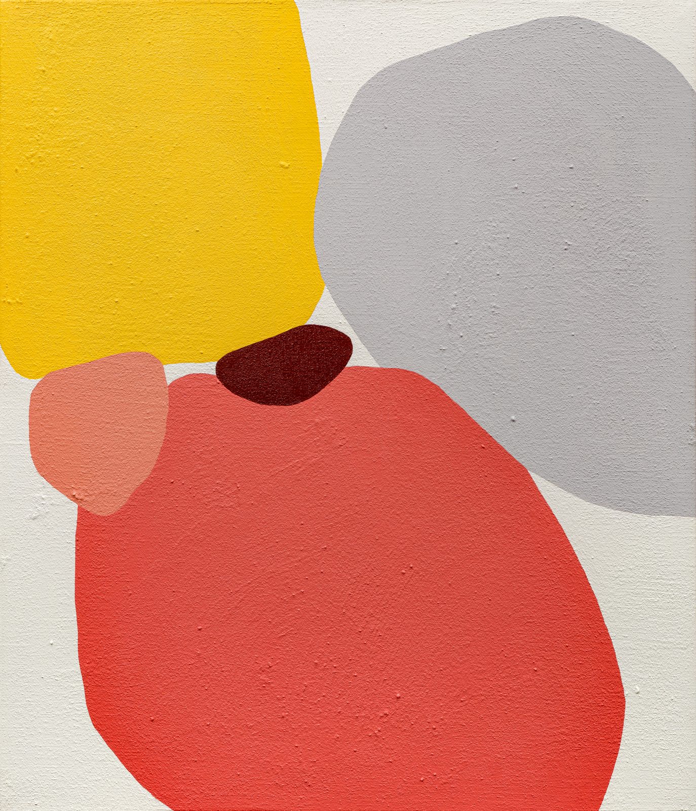 From Emotion, Acrylic and jeju basalt powder on canvas, 530 × 455mm, 2026