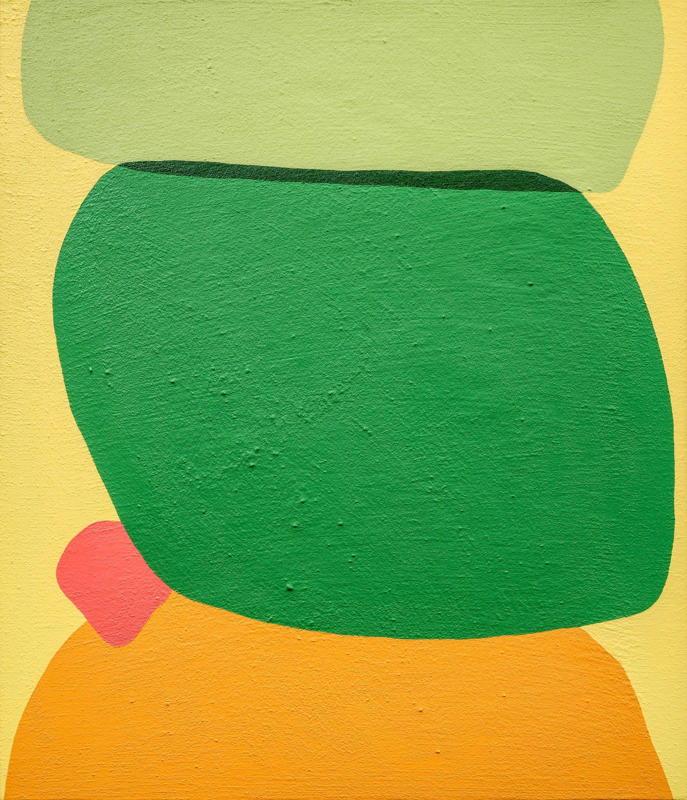 From Emotion, Acrylic and jeju basalt powder on canvas, 530 × 455mm, 2026